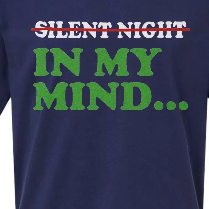 Christmas Silent Night In My Mind Sueded Cloud Jersey T-Shirt