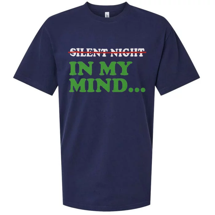 Christmas Silent Night In My Mind Sueded Cloud Jersey T-Shirt