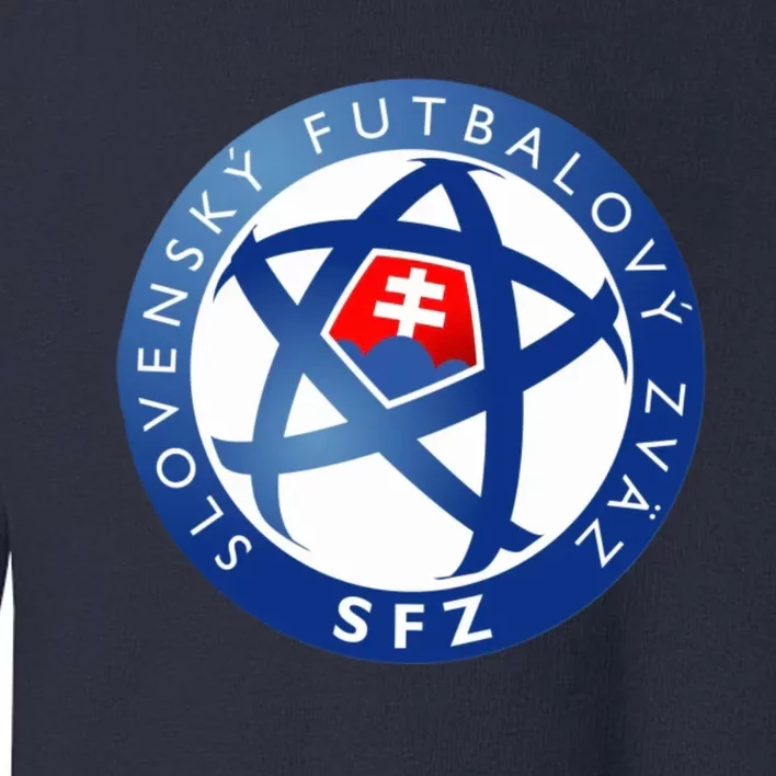 Cool Slovakia National Football Soccer Team Art Logo Toddler Sweatshirt