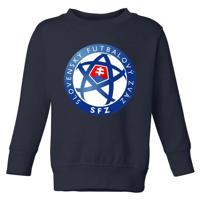 Cool Slovakia National Football Soccer Team Art Logo Toddler Sweatshirt