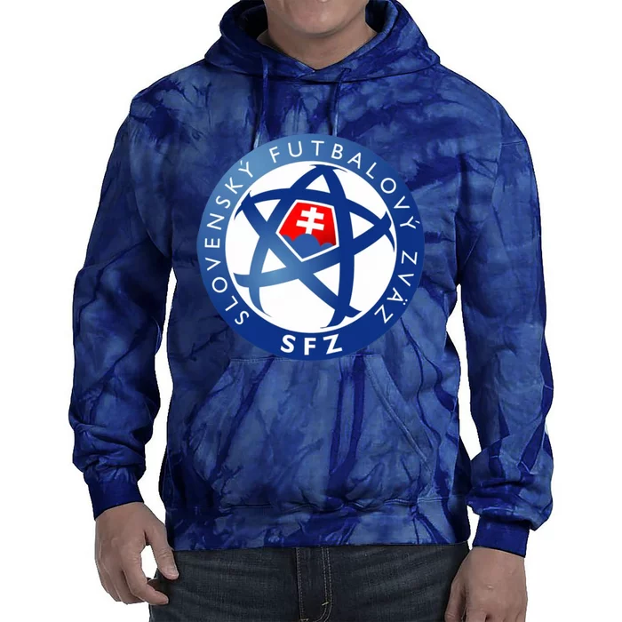 Cool Slovakia National Football Soccer Team Art Logo Tie Dye Hoodie