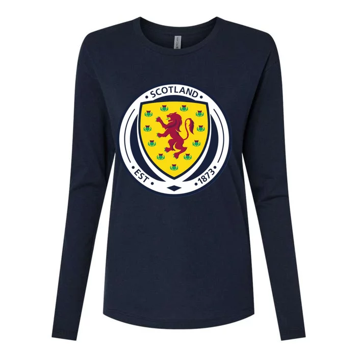 Cool Scotland National Soccer Team Womens Cotton Relaxed Long Sleeve T-Shirt