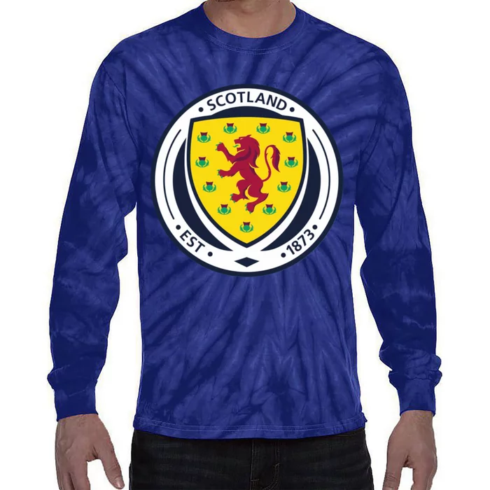 Cool Scotland National Soccer Team Tie-Dye Long Sleeve Shirt