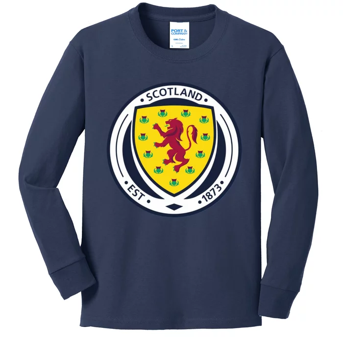 Cool Scotland National Soccer Team Kids Long Sleeve Shirt