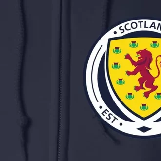 Cool Scotland National Soccer Team Full Zip Hoodie