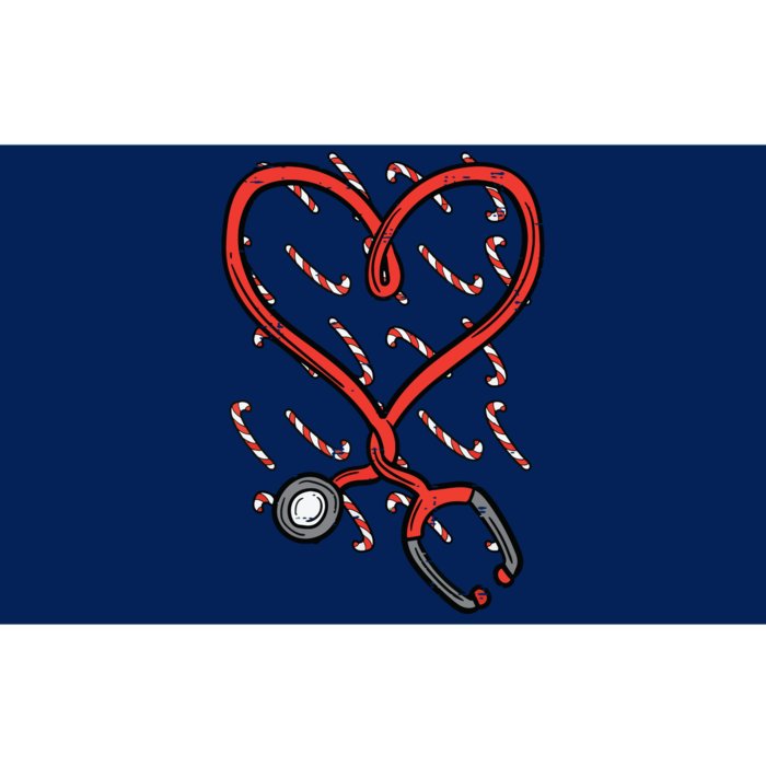 Christmas Stethoscope Nurse Xmas Nursing Scrub Top Women Bumper Sticker