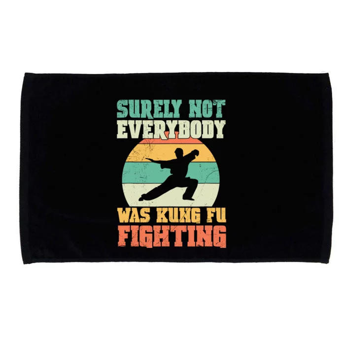 Cool Surely Not Everybody Was Kung Fu Fighting Vintage Retro Microfiber Hand Towel