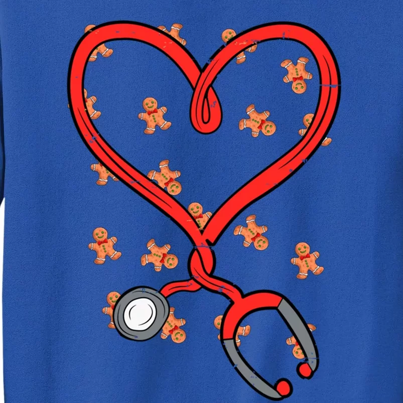 Christmas Stethoscope Nurse Xmas Nursing Scrub Top Gift Tall Sweatshirt