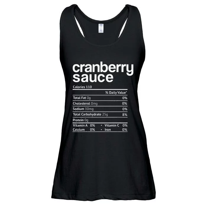 Cranberry Sauce Nutrition Funny Thanksgiving Ladies Essential Flowy Tank