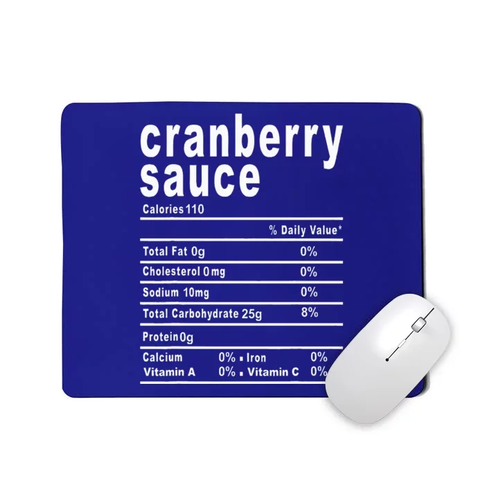 Cranberry Sauce Nutrition Facts Thanksgiving Gift Mousepad