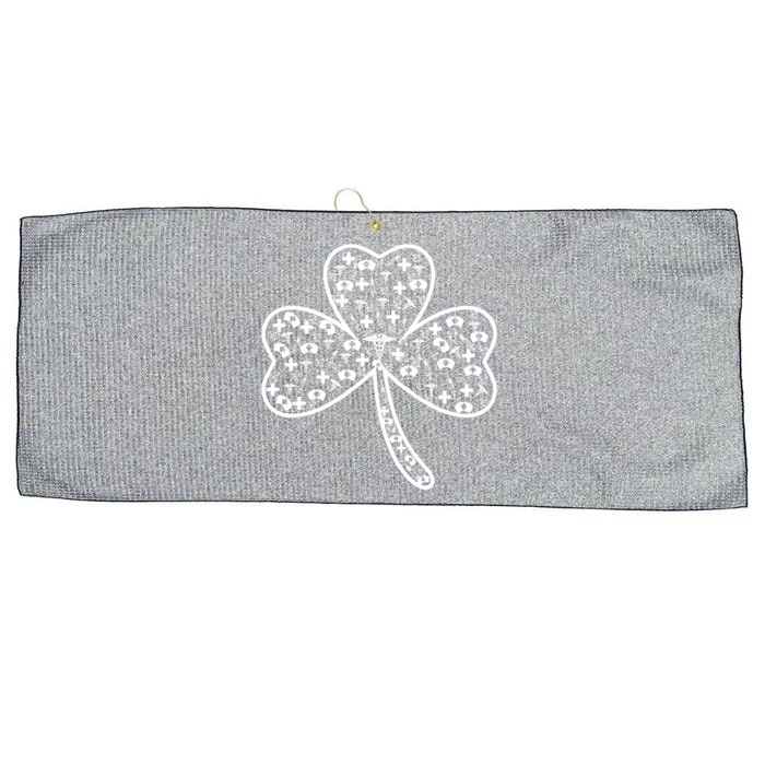 Clover Shamrock Nurse St Patrick's Day Gift For Nurse Gift Large Microfiber Waffle Golf Towel