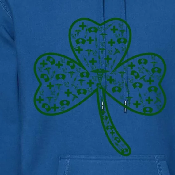 Clover Shamrock Nurse St Patrick's Day Gift For Nurse Gift Premium Hoodie