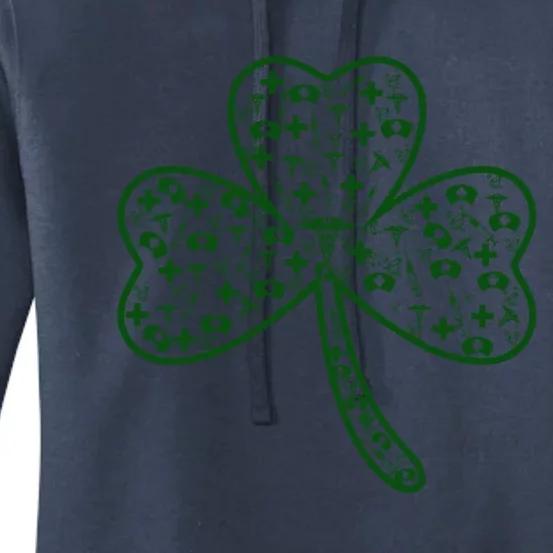 Clover Shamrock Nurse St Patrick's Day Gift For Nurse Gift Women's Pullover Hoodie