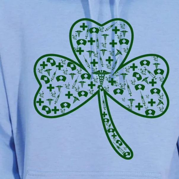 Clover Shamrock Nurse St Patrick's Day Gift For Nurse Gift Unisex Surf Hoodie