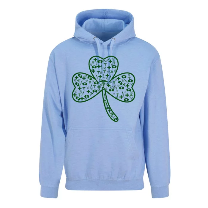 Clover Shamrock Nurse St Patrick's Day Gift For Nurse Gift Unisex Surf Hoodie