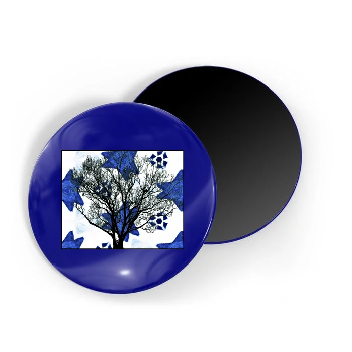 Cool Star Nighttime Tree Design Gift Magnet