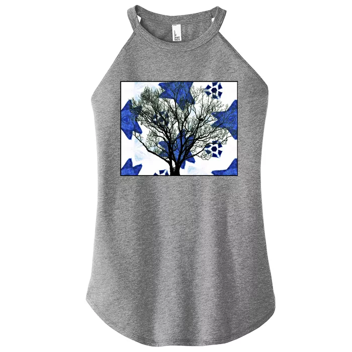 Cool Star Nighttime Tree Design Gift Women’s Perfect Tri Rocker Tank