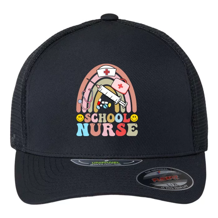 Cute School Nurse Design Flexfit Unipanel Trucker Cap