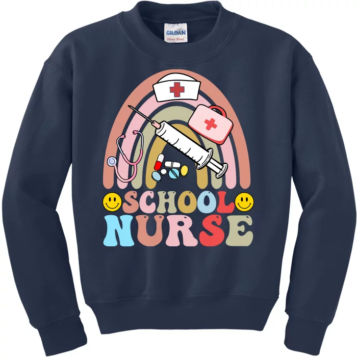 Cute School Nurse Design Kids Sweatshirt