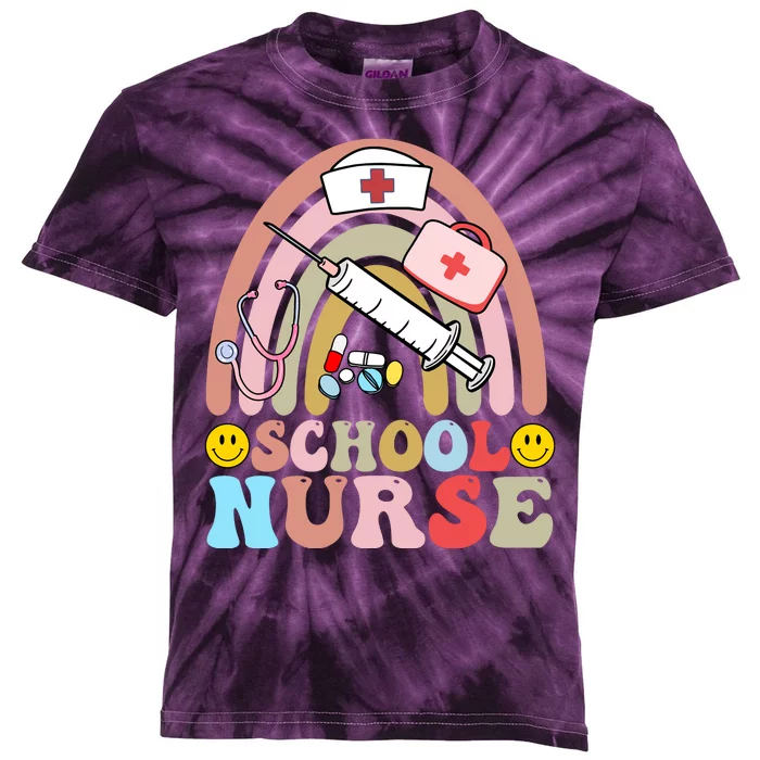 Cute School Nurse Design Kids Tie-Dye T-Shirt