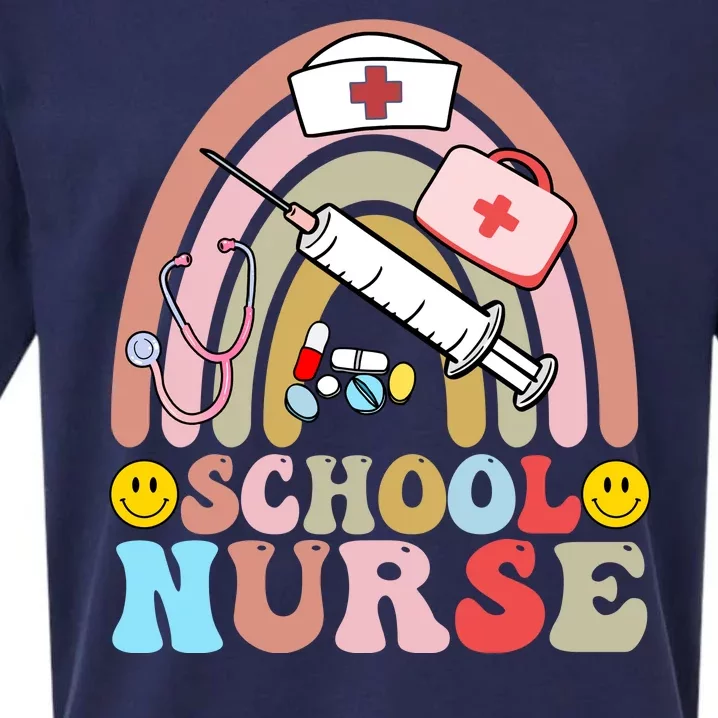 Cute School Nurse Design Sueded Cloud Jersey T-Shirt