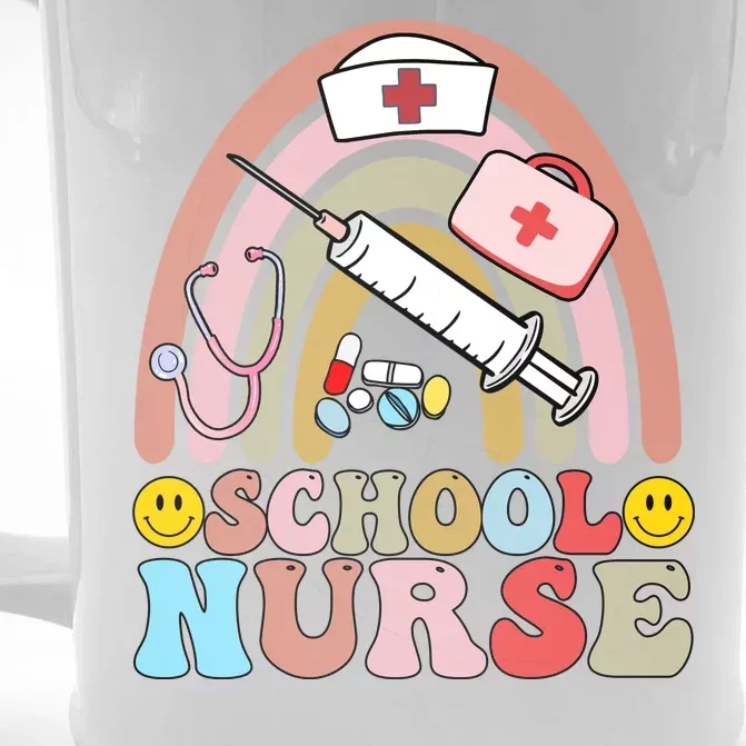 Cute School Nurse Design Front & Back Beer Stein