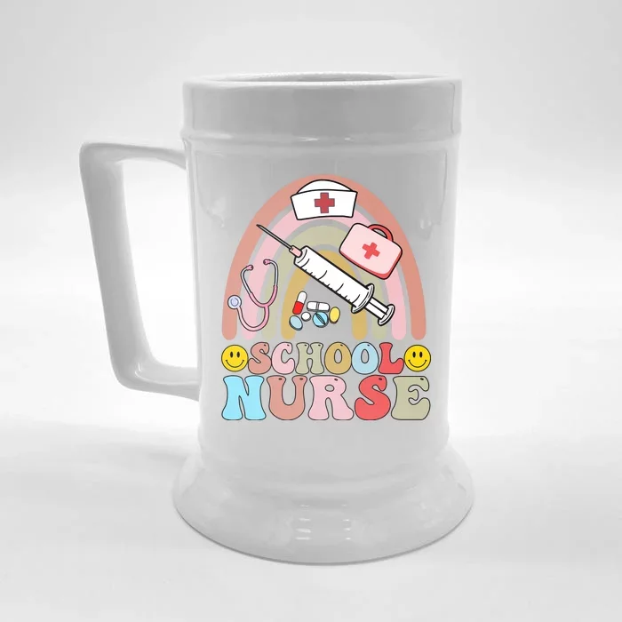 Cute School Nurse Design Front & Back Beer Stein