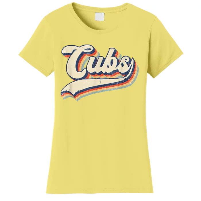 Cubs Sports Name Vintage Retro Gift Women's T-Shirt