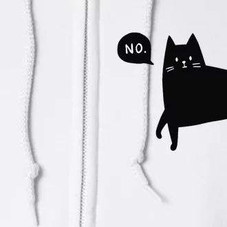 Cat Says No Full Zip Hoodie