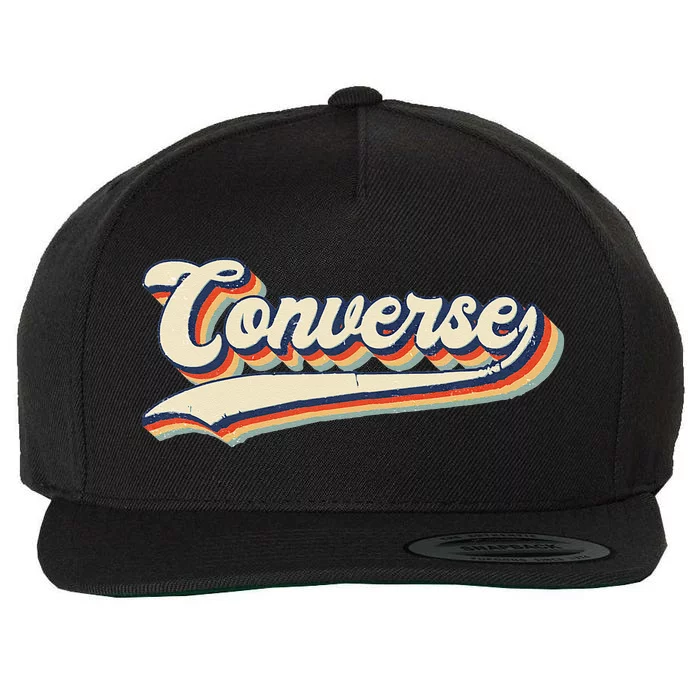 Converse Sports Name Vintage Retro Gift Men Women Boy Girl Wool Snapback Cap