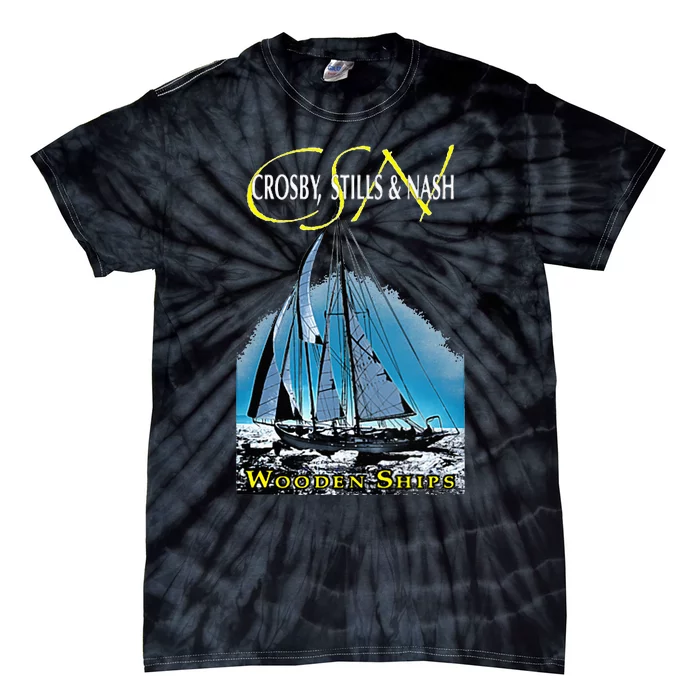 Crosby Stills & Nash Wooden Ships Tie-Dye T-Shirt