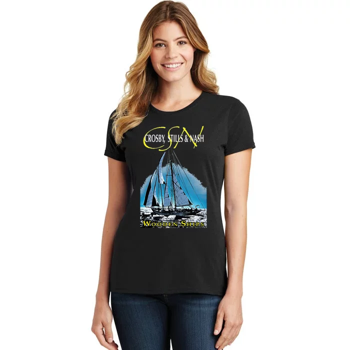 Crosby Stills & Nash Wooden Ships Women's T-Shirt