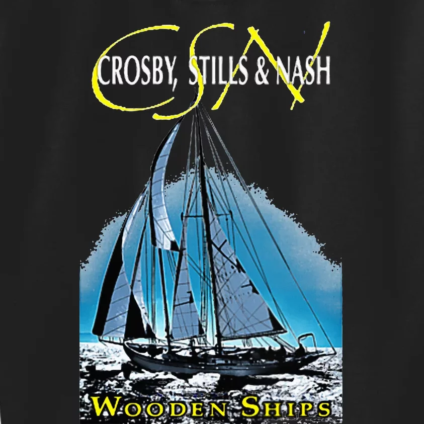 Crosby Stills & Nash Wooden Ships Kids Sweatshirt