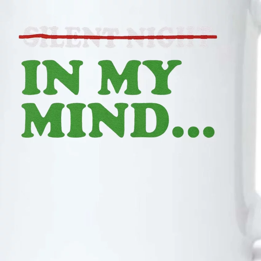 Christmas Silent Night In My Mind Black Color Changing Mug