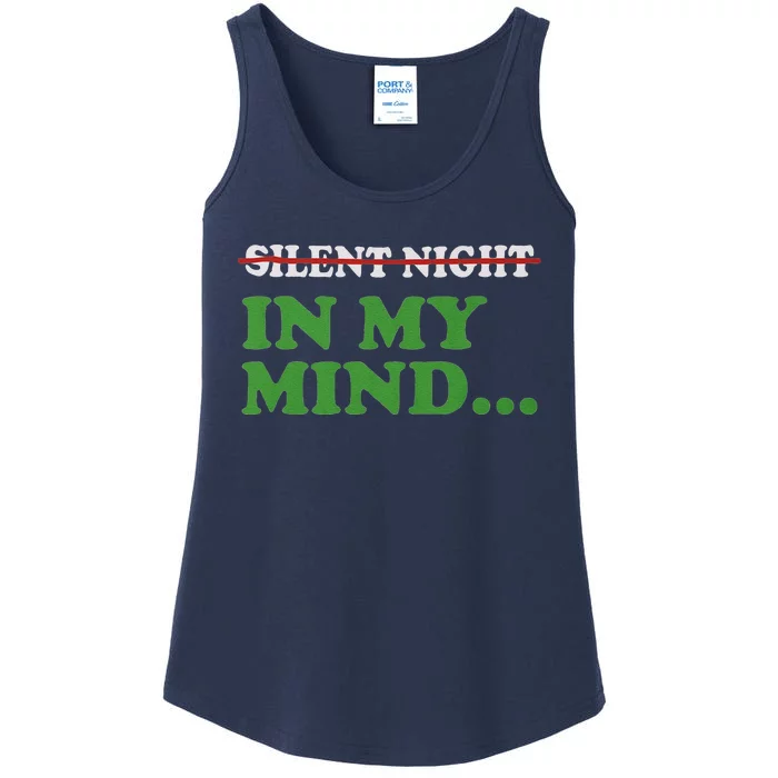 Christmas Silent Night In My Mind Ladies Essential Tank