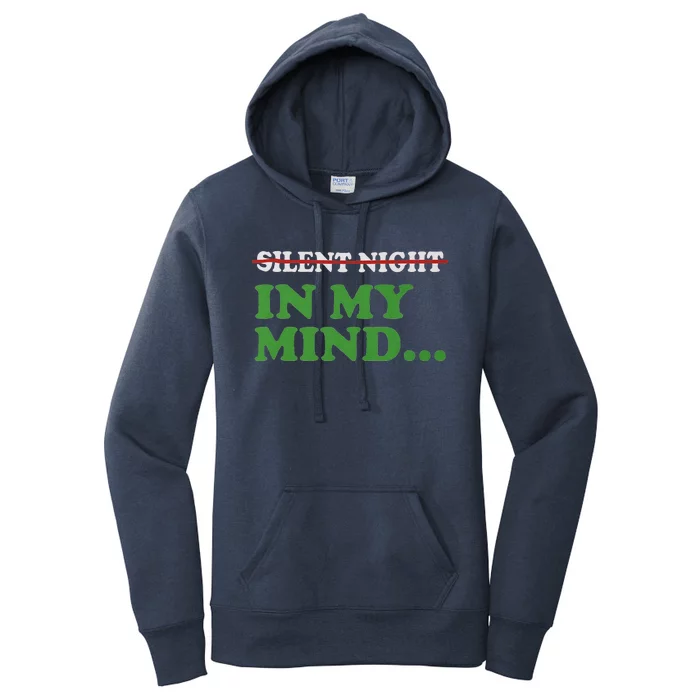 Christmas Silent Night In My Mind Women's Pullover Hoodie