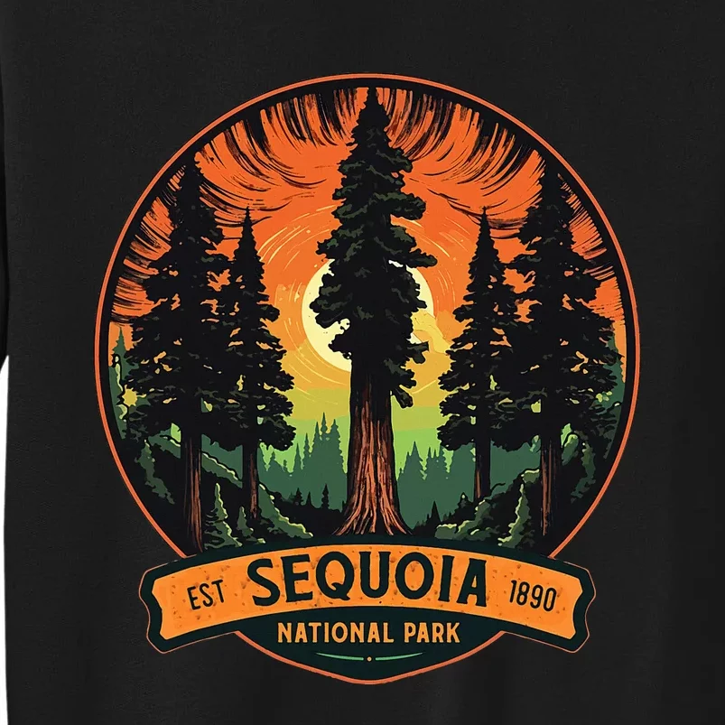 Cute Sequoia National Park Giant Tree Graphic Sweatshirt