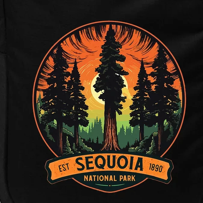 Cute Sequoia National Park Giant Tree Graphic Impact Tech Backpack