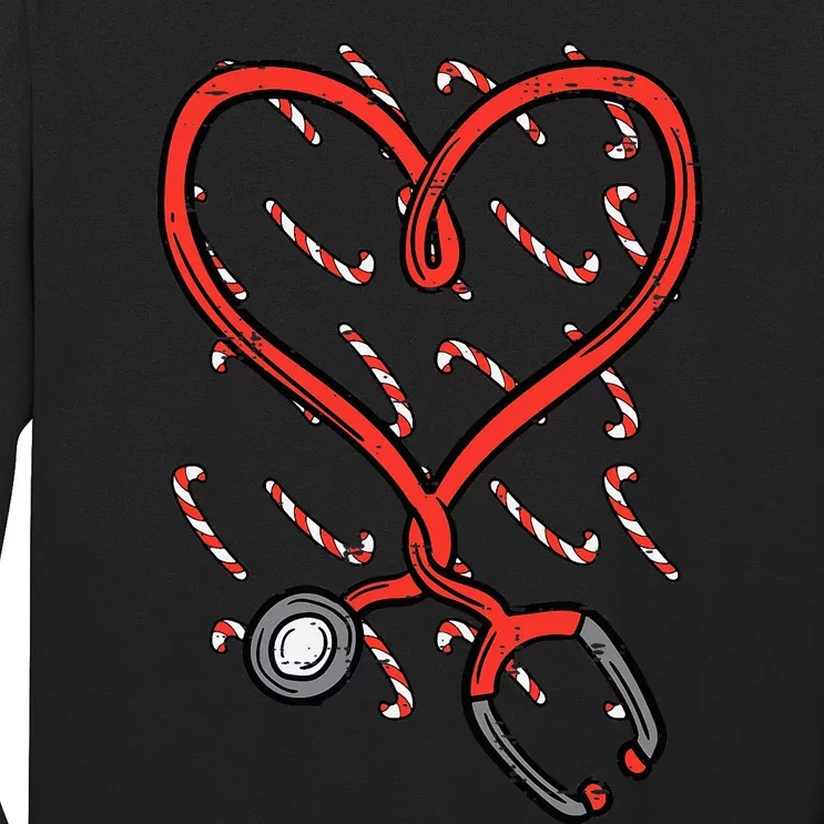 Christmas Stethoscope Nurse Xmas Nursing Long Sleeve Shirt