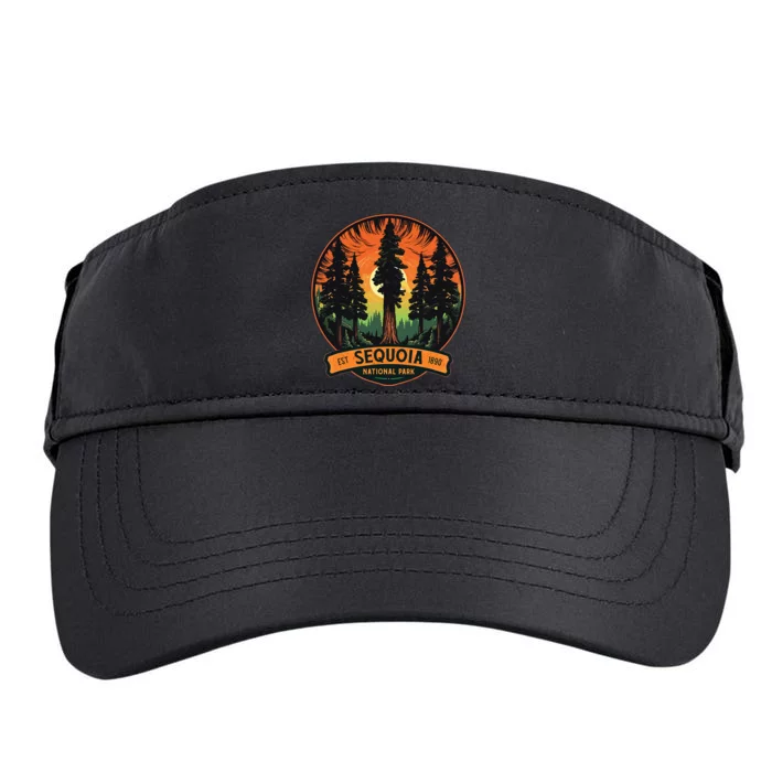 Cute Sequoia National Park Giant Tree Graphic Adult Drive Performance Visor