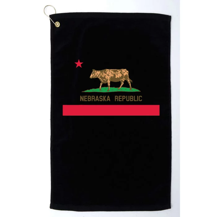 California Style Nebraska State Flag Platinum Collection Golf Towel