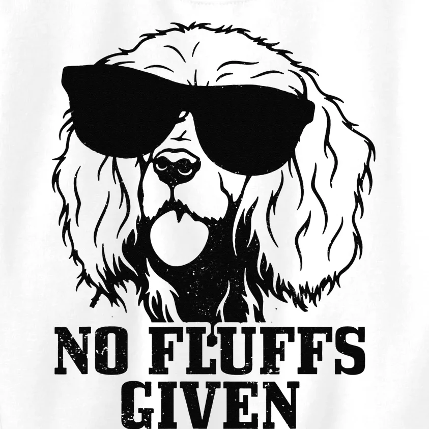 Cocker Spaniel No Fluffs Given Dog Mom Dad Funny Kids Sweatshirt