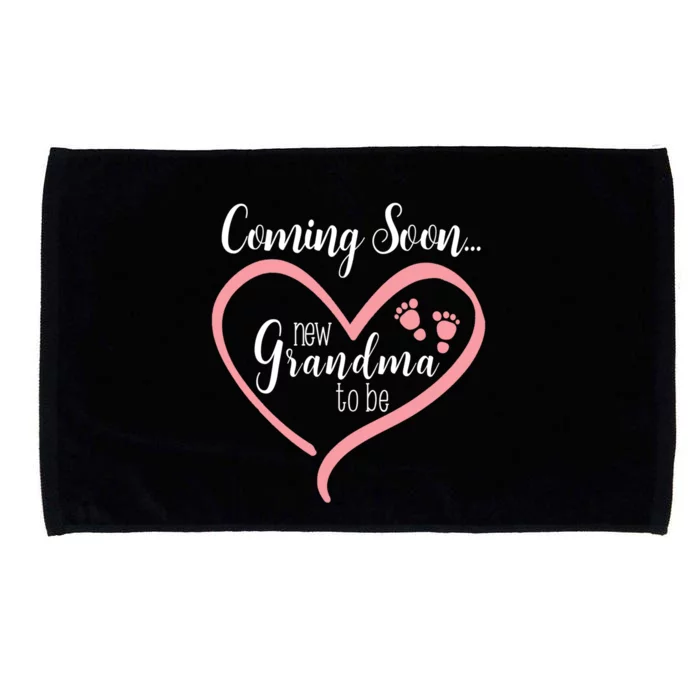 Coming Soon New Grandma To Be Gift Microfiber Hand Towel