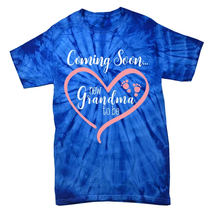 Coming Soon New Grandma To Be Gift Tie-Dye T-Shirt