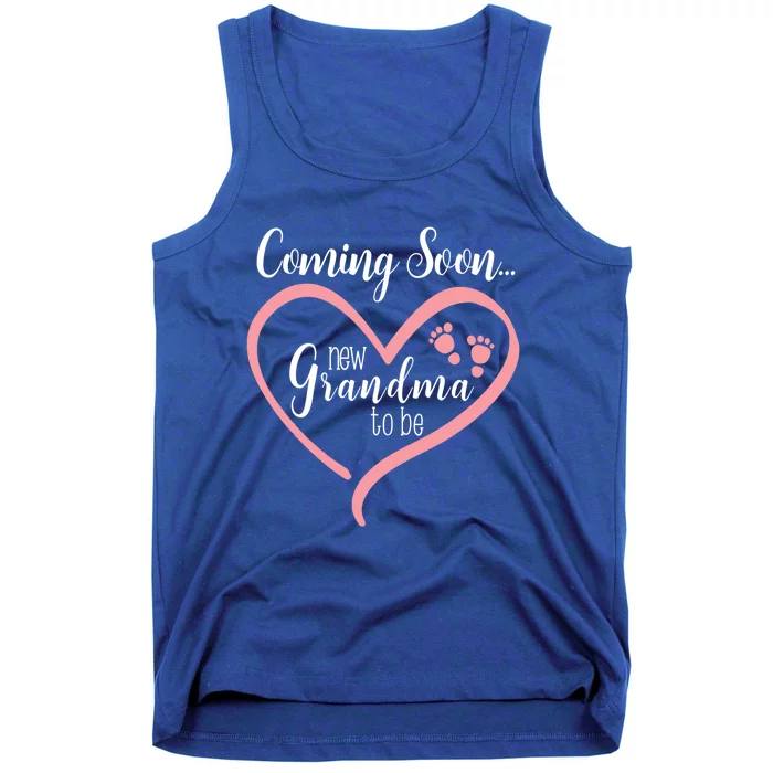 Coming Soon New Grandma To Be Gift Tank Top