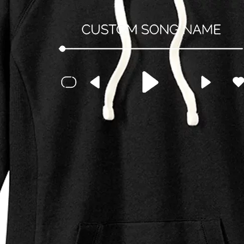 Custom Song Name Women's Fleece Hoodie