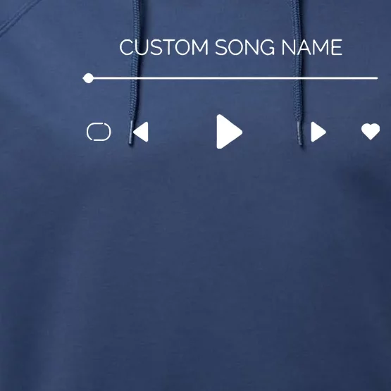 Custom Song Name Performance Fleece Hoodie