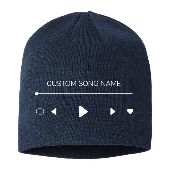 Custom Song Name 8 1/2in Sustainable Knit Beanie