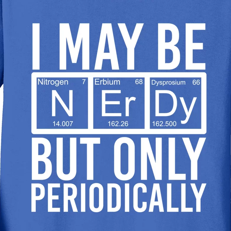 Chemist Science Nerd Gift Periodic Table Scientist Chemistry Gift Kids Long Sleeve Shirt