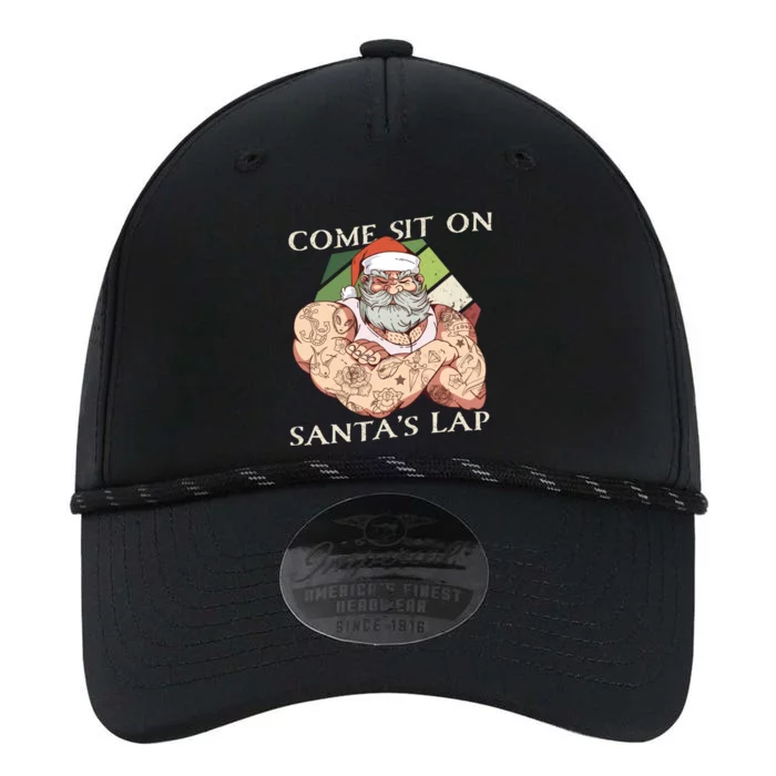 Come Sit On SantaS Lap Funny Santa Claus Christmas Beard Cute Gift Performance The Dyno Cap